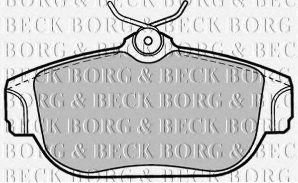 BORG & BECK BBP1120 Комплект гальмівних колодок, дискове гальмо