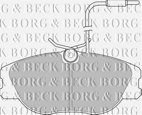 BORG & BECK BBP1132 Комплект гальмівних колодок, дискове гальмо