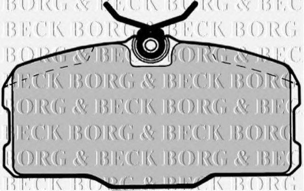 BORG & BECK BBP1145 Комплект гальмівних колодок, дискове гальмо