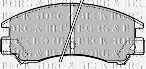 BORG & BECK BBP1148 Комплект гальмівних колодок, дискове гальмо