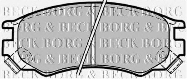 BORG & BECK BBP1156 Комплект гальмівних колодок, дискове гальмо