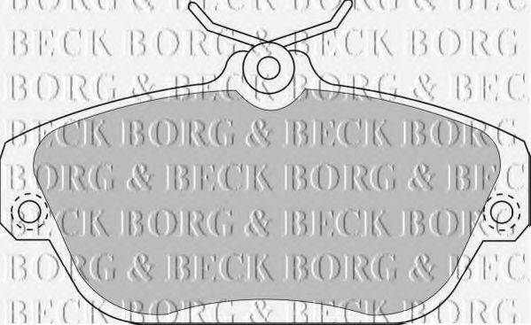 BORG & BECK BBP1157 Комплект гальмівних колодок, дискове гальмо