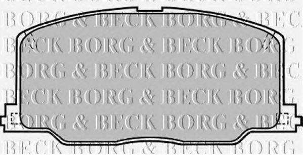 BORG & BECK BBP1168 Комплект гальмівних колодок, дискове гальмо