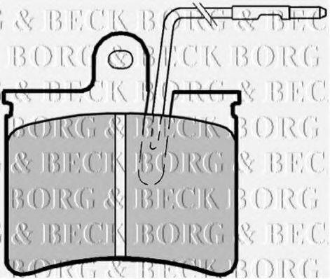 BORG & BECK BBP1169 Комплект гальмівних колодок, дискове гальмо