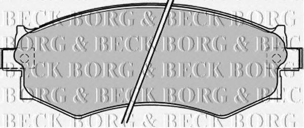 BORG & BECK BBP1173 Комплект гальмівних колодок, дискове гальмо