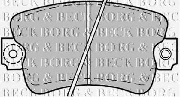 BORG & BECK BBP1178 Комплект гальмівних колодок, дискове гальмо
