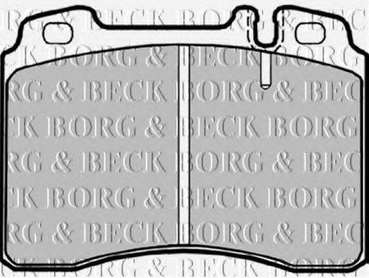 BORG & BECK BBP1181 Комплект гальмівних колодок, дискове гальмо
