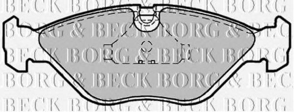 BORG & BECK BBP1186 Комплект гальмівних колодок, дискове гальмо