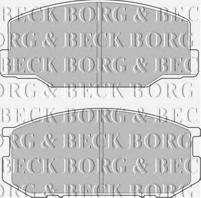 BORG & BECK BBP1196 Комплект гальмівних колодок, дискове гальмо