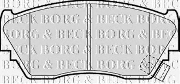 BORG & BECK BBP1197 Комплект гальмівних колодок, дискове гальмо