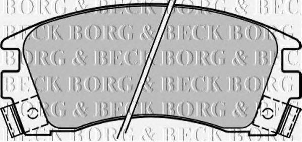 BORG & BECK BBP1209 Комплект гальмівних колодок, дискове гальмо
