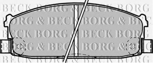 BORG & BECK BBP1216 Комплект гальмівних колодок, дискове гальмо