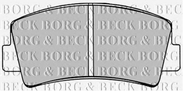 BORG & BECK BBP1221 Комплект гальмівних колодок, дискове гальмо
