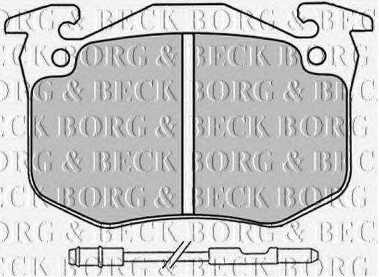 BORG & BECK BBP1230 Комплект гальмівних колодок, дискове гальмо