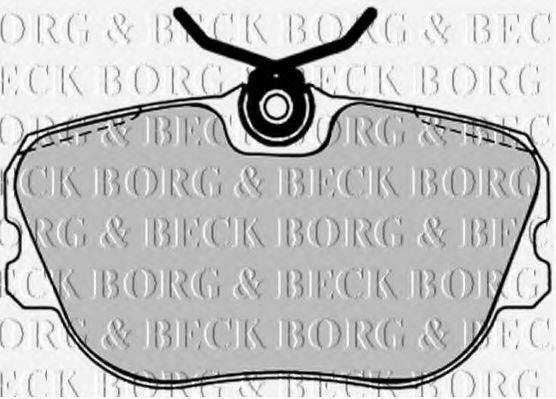 BORG & BECK BBP1238 Комплект гальмівних колодок, дискове гальмо