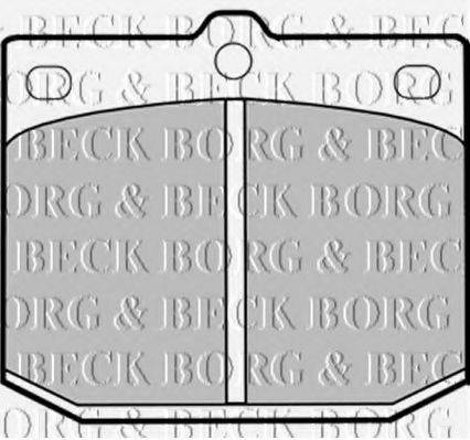 BORG & BECK BBP1239 Комплект гальмівних колодок, дискове гальмо