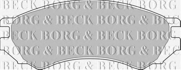 BORG & BECK BBP1272 Комплект гальмівних колодок, дискове гальмо