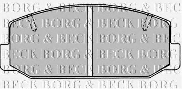 BORG & BECK BBP1276 Комплект гальмівних колодок, дискове гальмо