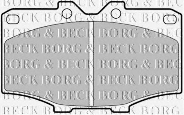 BORG & BECK BBP1278 Комплект гальмівних колодок, дискове гальмо