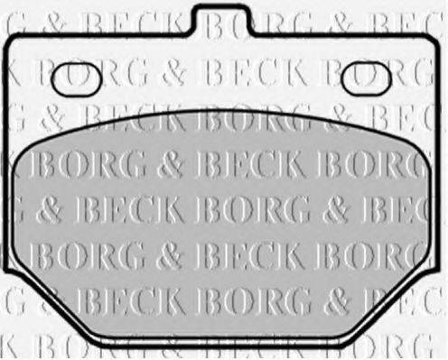 BORG & BECK BBP1286 Комплект гальмівних колодок, дискове гальмо