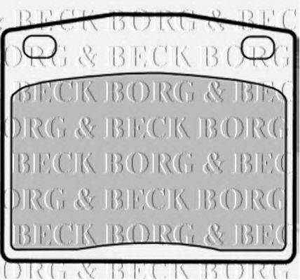 BORG & BECK BBP1287 Комплект гальмівних колодок, дискове гальмо