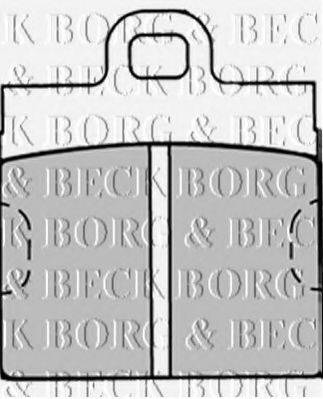 BORG & BECK BBP1291 Комплект гальмівних колодок, дискове гальмо