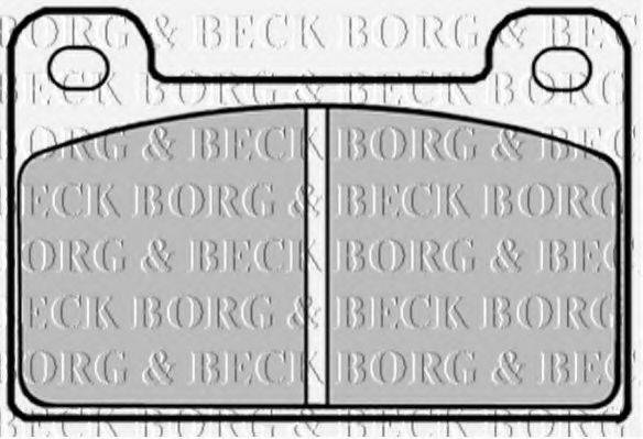 BORG & BECK BBP1292 Комплект гальмівних колодок, дискове гальмо