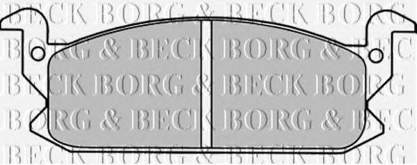 BORG & BECK BBP1293 Комплект гальмівних колодок, дискове гальмо