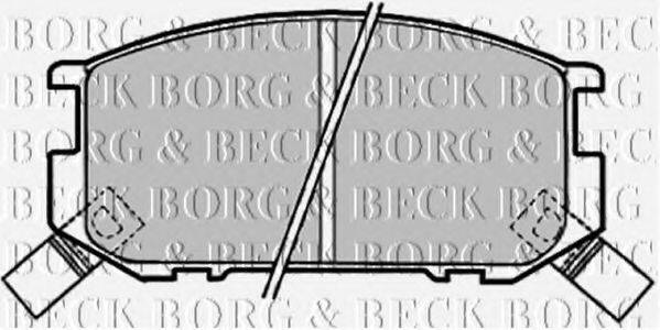 BORG & BECK BBP1318 Комплект гальмівних колодок, дискове гальмо
