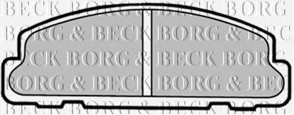 BORG & BECK BBP1321 Комплект гальмівних колодок, дискове гальмо