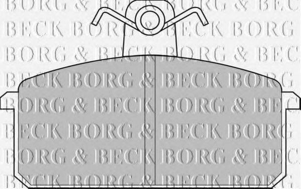 BORG & BECK BBP1348 Комплект гальмівних колодок, дискове гальмо