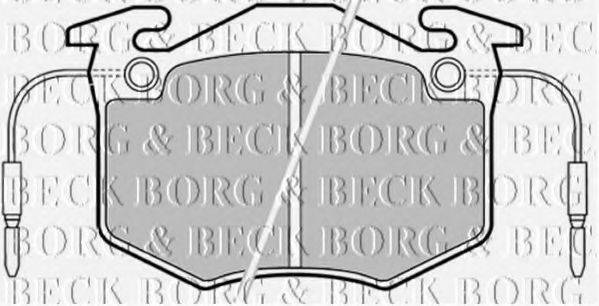 BORG & BECK BBP1370 Комплект гальмівних колодок, дискове гальмо
