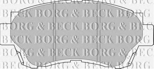 BORG & BECK BBP1377 Комплект гальмівних колодок, дискове гальмо