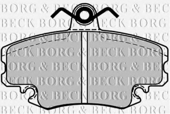 BORG & BECK BBP1386 Комплект гальмівних колодок, дискове гальмо