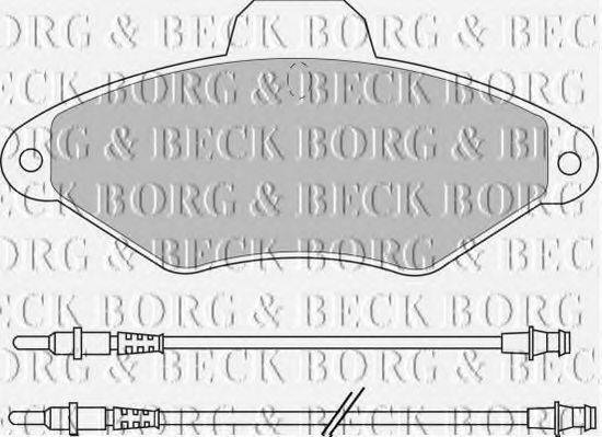 BORG & BECK BBP1400 Комплект гальмівних колодок, дискове гальмо