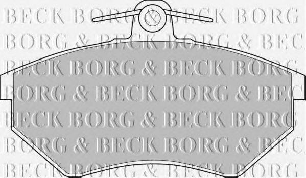 BORG & BECK BBP1406 Комплект гальмівних колодок, дискове гальмо