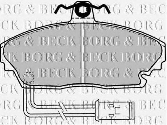 BORG & BECK BBP1432 Комплект гальмівних колодок, дискове гальмо