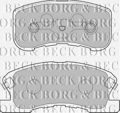 BORG & BECK BBP1434 Комплект гальмівних колодок, дискове гальмо
