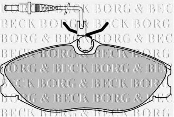 BORG & BECK BBP1443 Комплект гальмівних колодок, дискове гальмо