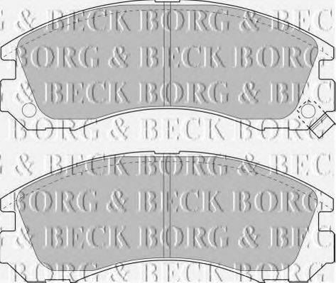 BORG & BECK BBP1449 Комплект гальмівних колодок, дискове гальмо