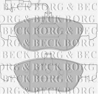 BORG & BECK BBP1452 Комплект гальмівних колодок, дискове гальмо