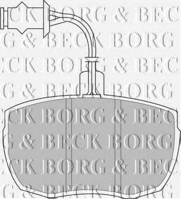 BORG & BECK BBP1481 Комплект гальмівних колодок, дискове гальмо