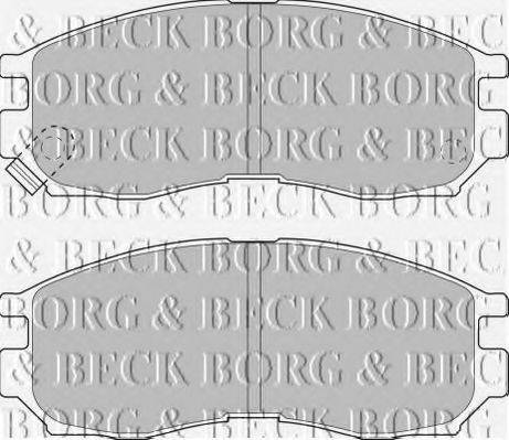 BORG & BECK BBP1484 Комплект гальмівних колодок, дискове гальмо