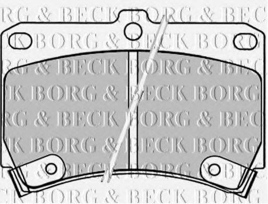 BORG & BECK BBP1520 Комплект гальмівних колодок, дискове гальмо