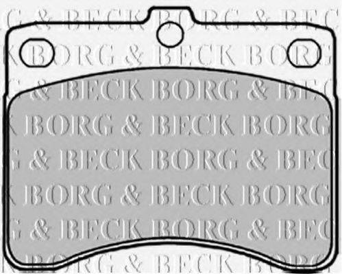 BORG & BECK BBP1547 Комплект гальмівних колодок, дискове гальмо