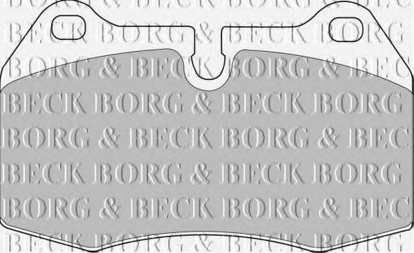 BORG & BECK BBP1596 Комплект гальмівних колодок, дискове гальмо