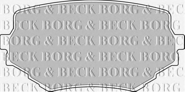 BORG & BECK BBP1597 Комплект гальмівних колодок, дискове гальмо