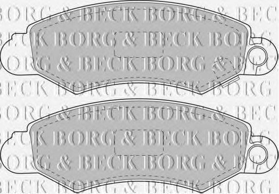 BORG & BECK BBP1606 Комплект гальмівних колодок, дискове гальмо