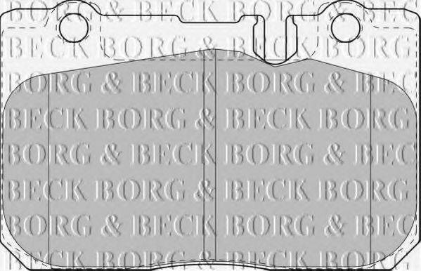 BORG & BECK BBP1631 Комплект гальмівних колодок, дискове гальмо