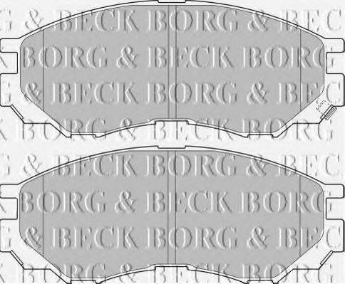 BORG & BECK BBP1637 Комплект гальмівних колодок, дискове гальмо